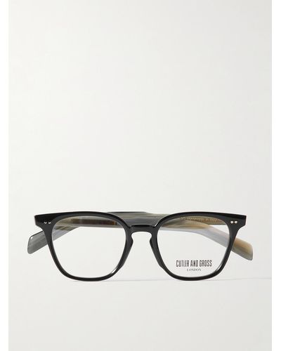 Cutler and Gross GR05 Brille mit Cat-Eye-Rahmen aus Azetat - Schwarz