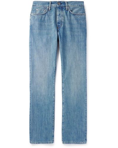 MR P. Straight-leg Organic Selvedge Jeans - Blue