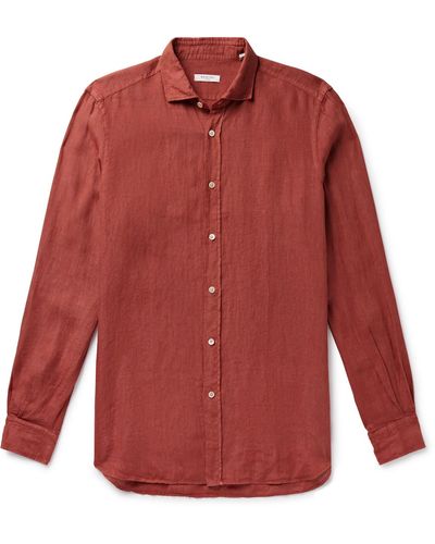 Boglioli Linen Shirt - Red
