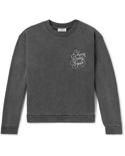 CHERRY LA Bowling Broncos Logo-embroidered Printed Cotton-jersey Sweatshirt - Gray