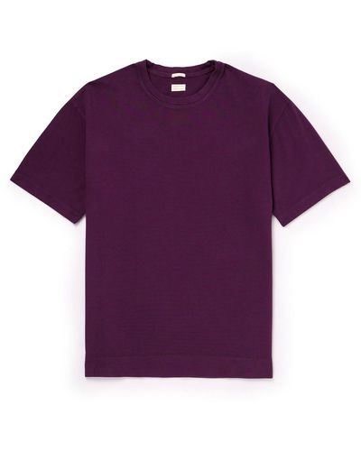 Massimo Alba Nevis Organic Cotton-jersey T-shirt - Purple