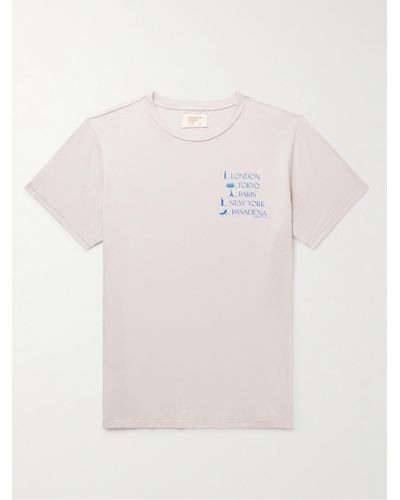 Pasadena Leisure Club T-shirt in jersey di cotone con logo Landmarks - Neutro