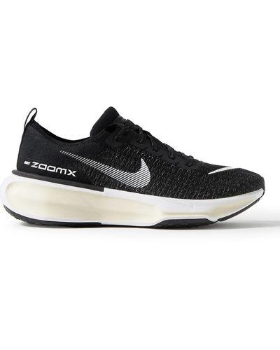 Nike Zoomx Invincible 3 Flyknit Running Sneakers - Black