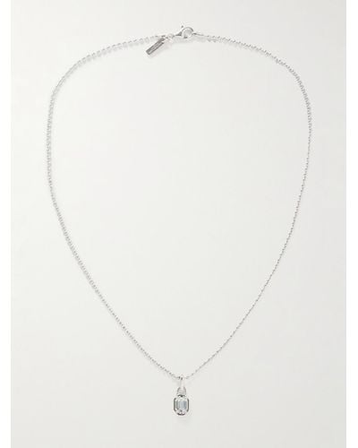 Hatton Labs Silver Cubic Zirconia Necklace - White