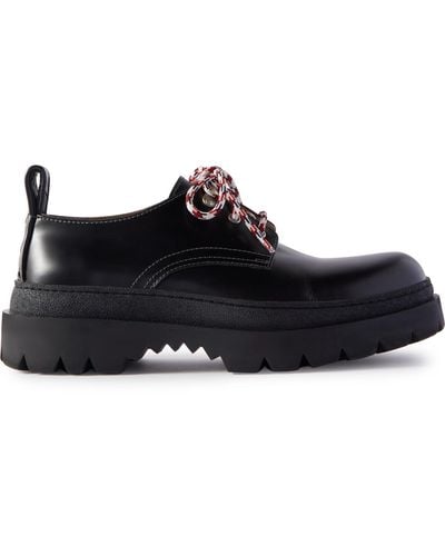 Bottega Veneta Leather Derby Shoes - Black