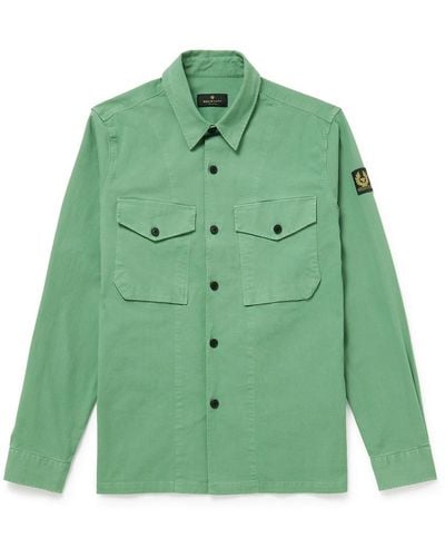 Belstaff Scape Cotton-ripstop Overshirt - Green