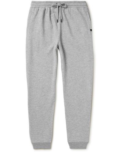Derek Rose Quinn 1 Tapered Cotton And Modal-blend Jersey Sweatpants - Gray
