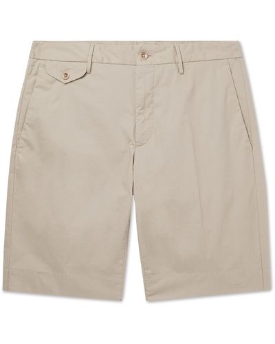 Incotex Slim-fit Stretch-cotton Poplin Bermuda Shorts - Multicolor