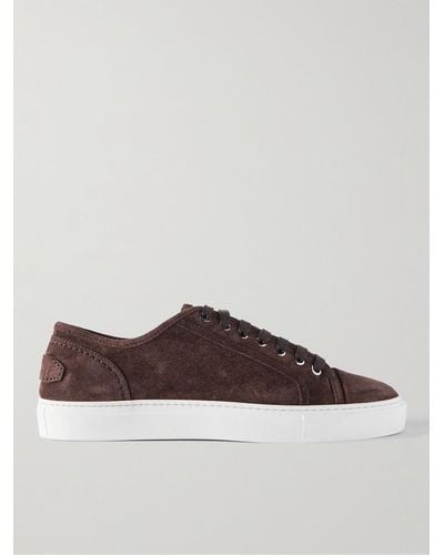 Brioni Suede Trainers - Brown