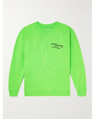 Pasadena Leisure Club Logo-print Cotton-jersey Sweatshirt - Green
