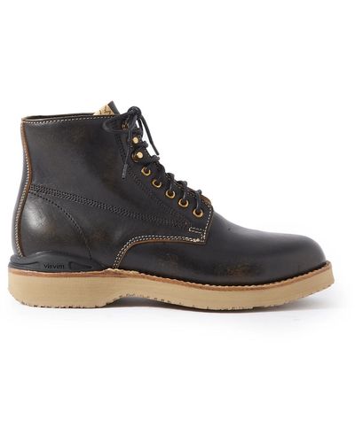 Visvim Virgil Folk Leather Boots - Black