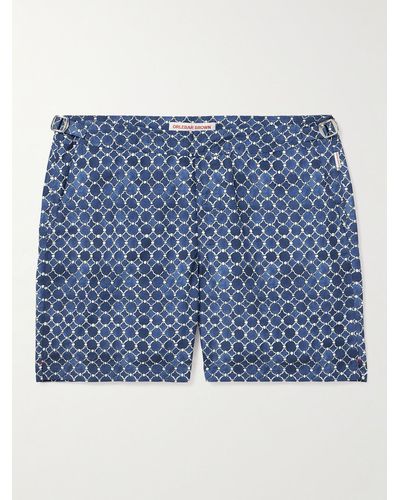 Orlebar Brown Bulldog Printed Recycled Swim Shorts - Blue
