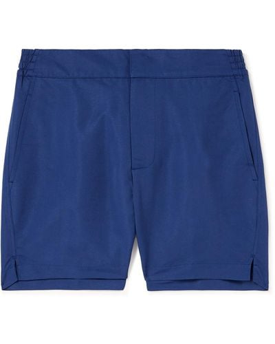 Frescobol Carioca Slim-fit Mid-length Swim Shorts - Blue