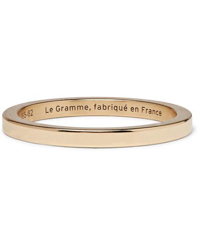 Le Gramme Le 5 Polished 18-karat Gold Ring - Metallic