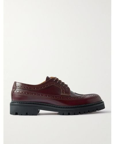 MR P. Brogue in pelle Jacques - Marrone