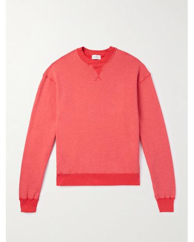 John Elliott Vintage Cotton-blend Jersey Sweatshirt - Red