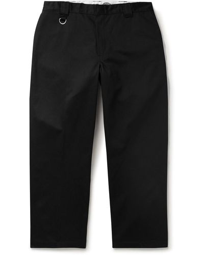 Neighborhood Dickies® Wide-leg Logo-appliquéd Twill Pants - Black
