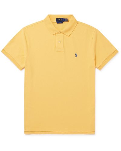 Polo Ralph Lauren Big & Tall Mesh Polo Shirt - Yellow