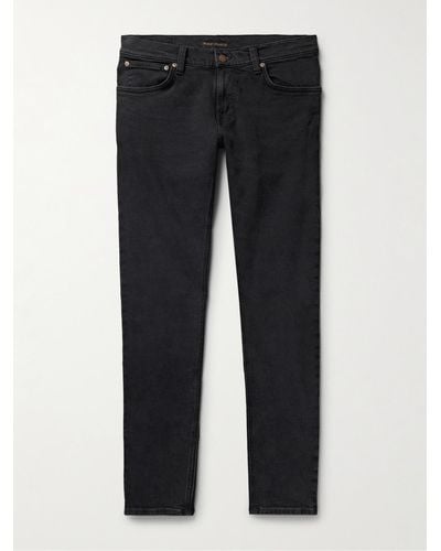 Nudie Jeans Tight Terry Skinny-fit Jeans - Black