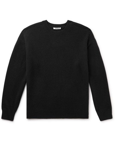 AURALEE Baby Cashmere Sweater - Black