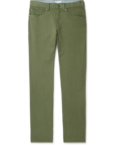 Peter Millar Ultimate Stretch Cotton And Modal-blend Sateen Pants - Green