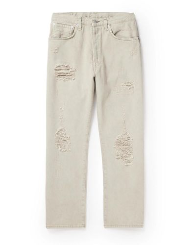 Acne Studios 2003 Straight-leg Distressed Jeans - Natural