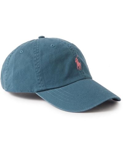 Polo Ralph Lauren Logo-embroidered Cotton-twill Baseball Cap - Blue