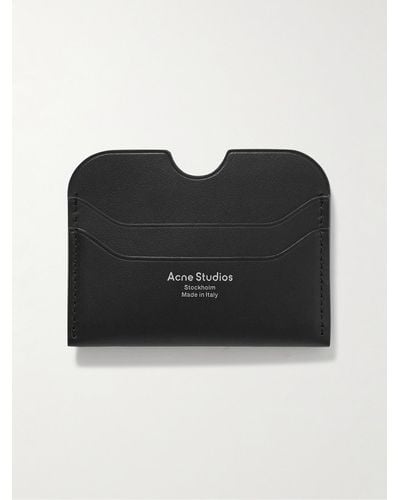 Acne Studios Elmas Logo-print Leather Cardholder - Black