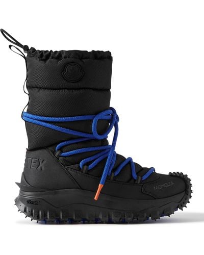 Moncler Trailgrip Après Rubber-trimmed Gore-tex® Ripstop Boots - Black