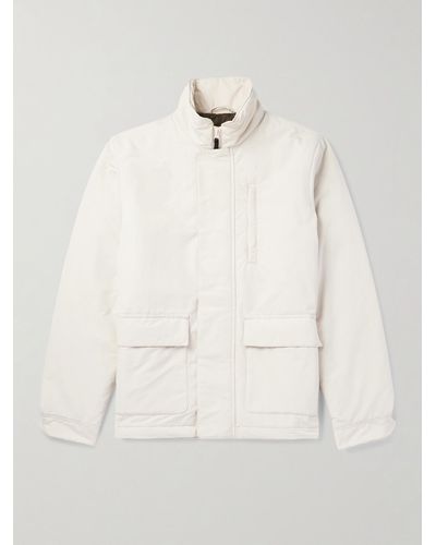 Aspesi Padded Cotton-blend Field Jacket - Natural