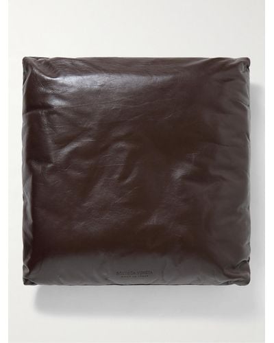Bottega Veneta Pillow Leather Pouch - Brown