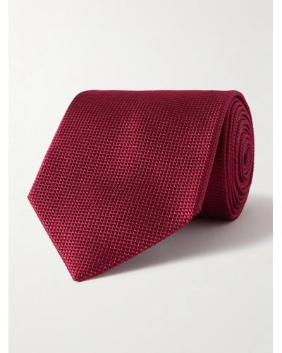 Charvet 8cm Silk-jacquard Tie - Red