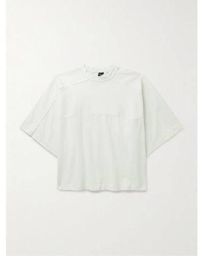 Entire studios Panelled Organic Cotton-jersey T-shirt - White