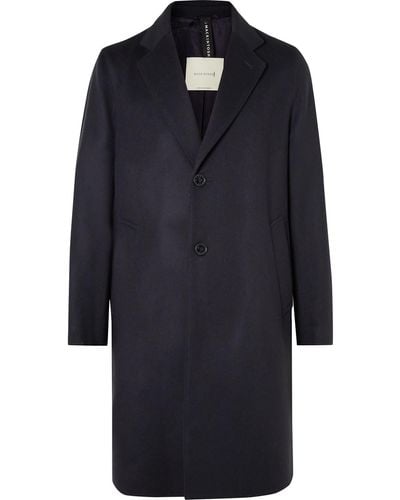 Mackintosh Stanley Wool And Cashmere-blend Coat - Blue