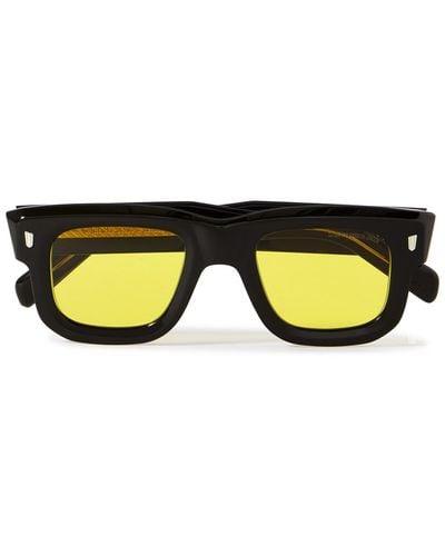 Cutler and Gross 1402 Square-frame Acetate Sunglasses - Black
