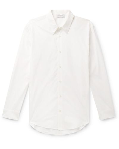 Gabriela Hearst Quevedo Slim-fit Cotton-poplin Shirt - White