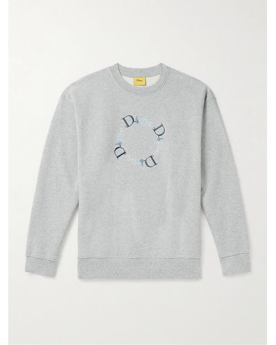 Dime Classic Bff Sweatshirt aus Baumwoll-Jersey mit Logostickerei - Grau