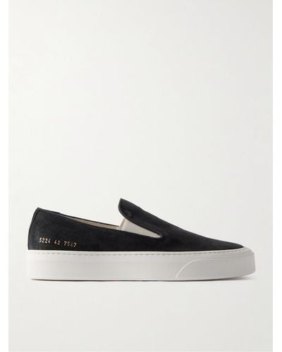 Common Projects Suede Slip-on Sneakers - White