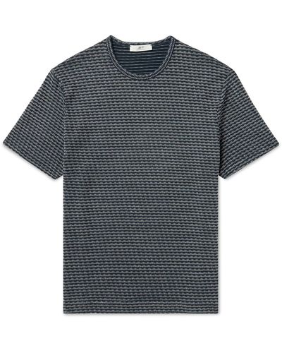 MR P. Embroidered Cotton T-shirt - Gray