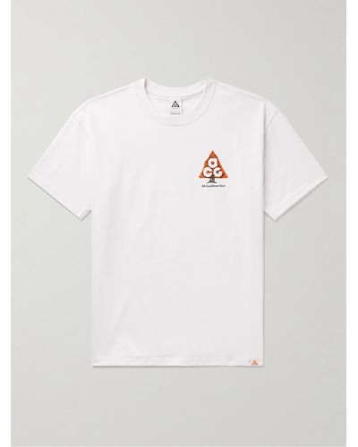 Nike ACG Wildwood T-Shirt aus "Dri-FIT"-Material mit Print - Weiß