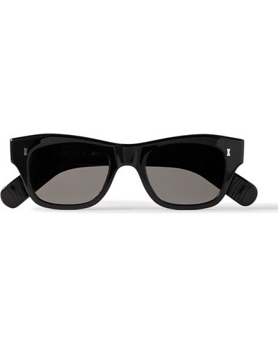 MR P. Cubitts Carlisle D-frame Acetate Sunglasses - Black