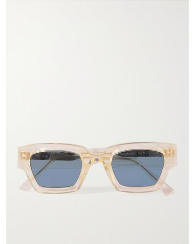 Ahlem Villette Rectangle-frame Acetate Sunglasses - Blue