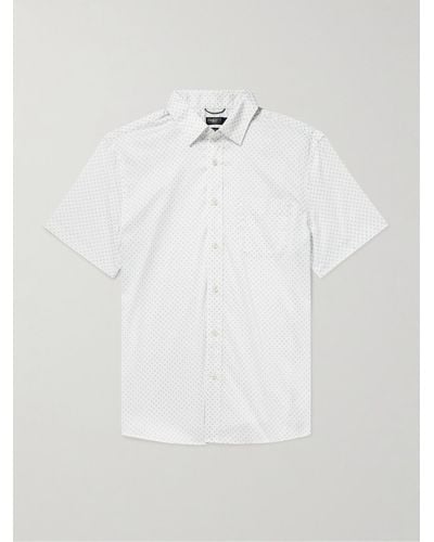 Faherty Movement Hemd aus einer Supima®-Baumwollmischung mit Print - Weiß