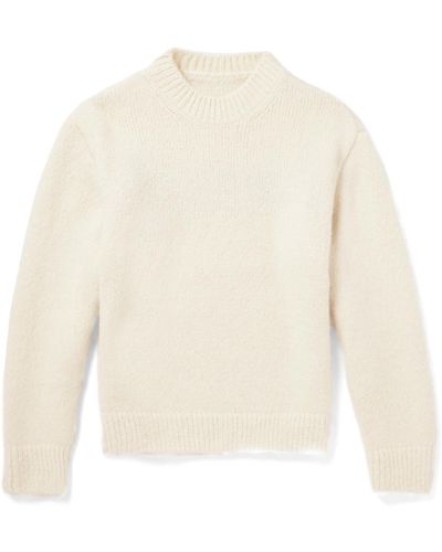 Jacquemus Knit Sweater In Light Beige - Natural