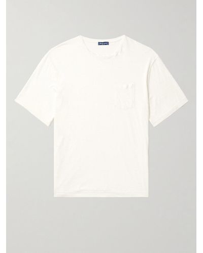 Frescobol Carioca Carmo T-Shirt aus Leinen - Weiß