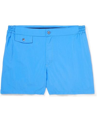 Incotex Slim-fit Mid-length Swim Shorts - Blue