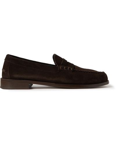 Paul Smith Lido Suede Loafers - Black