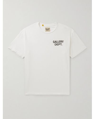 GALLERY DEPT. T-Shirt aus Baumwoll-Jersey mit Logoprint - Natur