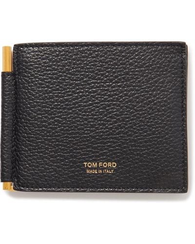 Tom Ford Full-grain Leather Billfold Wallet With Money Clip - Black