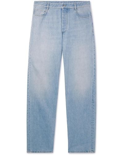 Bottega Veneta Wide-leg Bleached Jeans - Blue